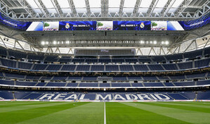 El Estadio Santiago Bernabéu se convertirá en una pista de tenis durante el Madrid Open de tenis