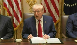 Trump amenaza con destruir la principal terminal petrolera de Ir&aacute;n pese al alza de los precios