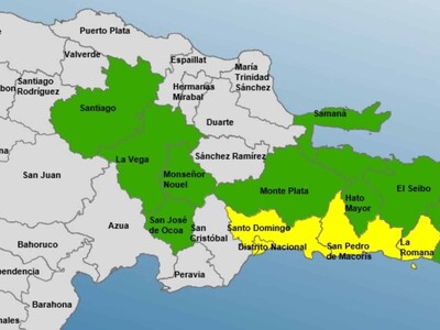 Clima en RD: mantienen alerta por lluvias en varias provincias