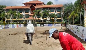 Remozan canchas para torneo de voleibol playero en Hato Mayor en su 30 aniversario