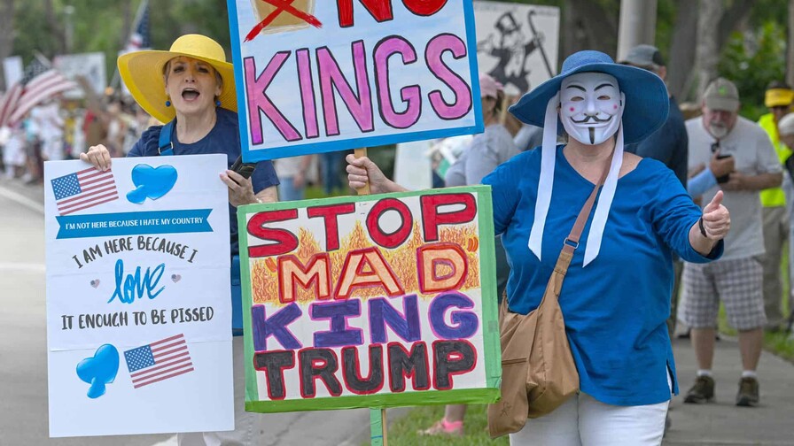 Las protestas No Kings contra Trump tambi&eacute;n repudiar&aacute;n a Cuba y Venezuela en Miami