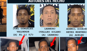 Capturan a tres acusados del homicidio de joven ultimado con fusil en el barrio 27 de Febrero