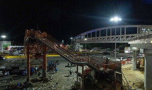 Obras P&uacute;blicas cerrar&aacute; el kil&oacute;metro 9 de la autopista Duarte por retiro de puente peatonal