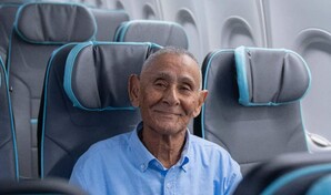Estanislao Ure&ntilde;a: El abuelo de 95 a&ntilde;os que se mont&oacute; por primera vez en un avi&oacute;n y viaj&oacute; a Nueva York