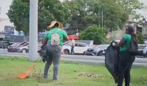 Entidades realizan operativo de limpieza en la Ruta 66