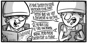 Caricatura de Noticiero Poteleche 1 abril 2026