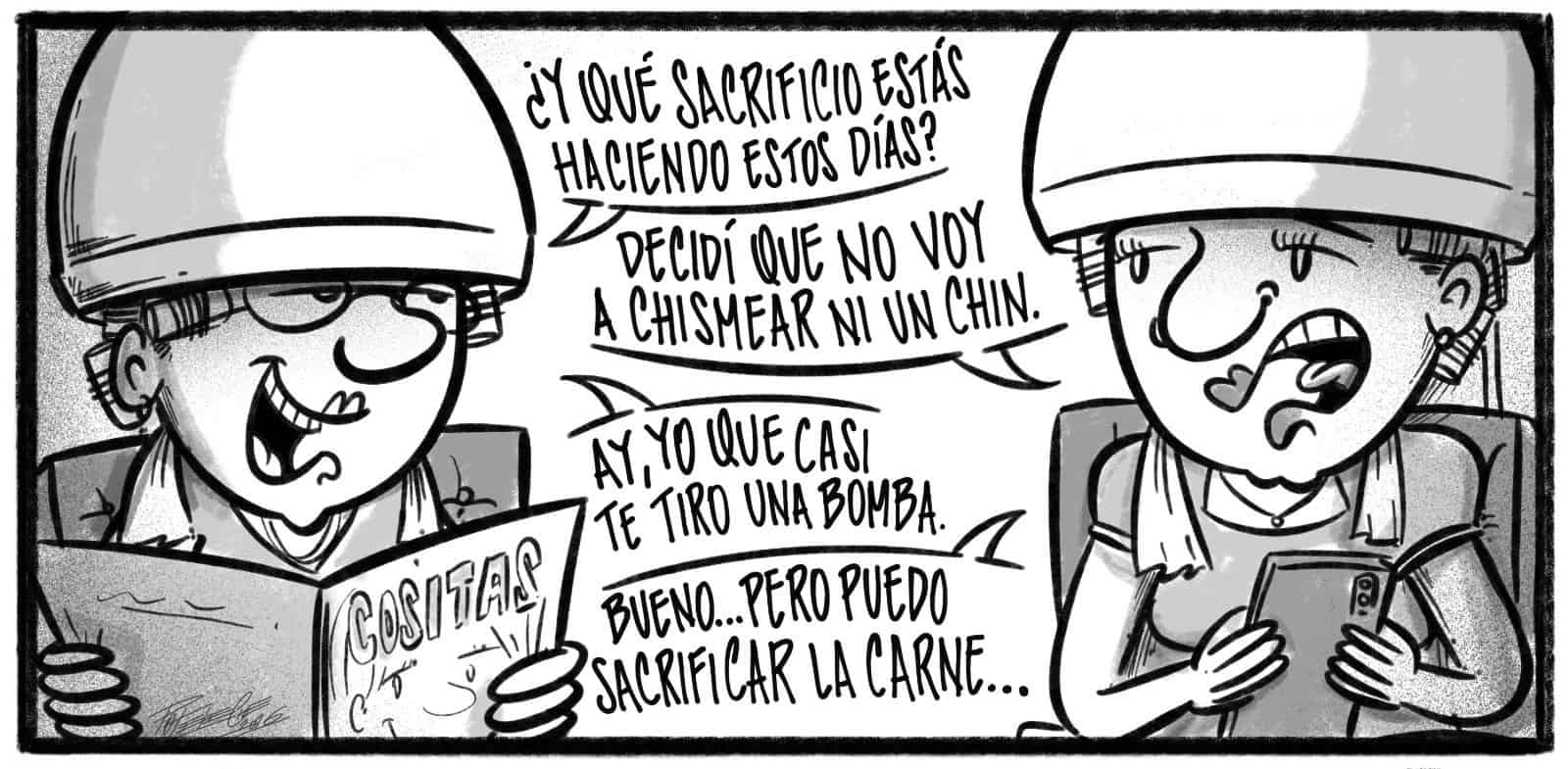 Caricatura de Noticiero Poteleche 1 abril 2026