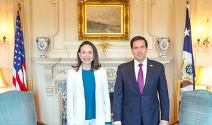 Mar&iacute;a Corina Machado califica de excelente su reuni&oacute;n con Marco Rubio