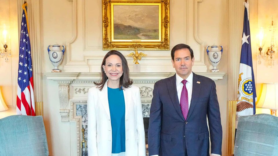 Mar&iacute;a Corina Machado califica de excelente su reuni&oacute;n con Marco Rubio
