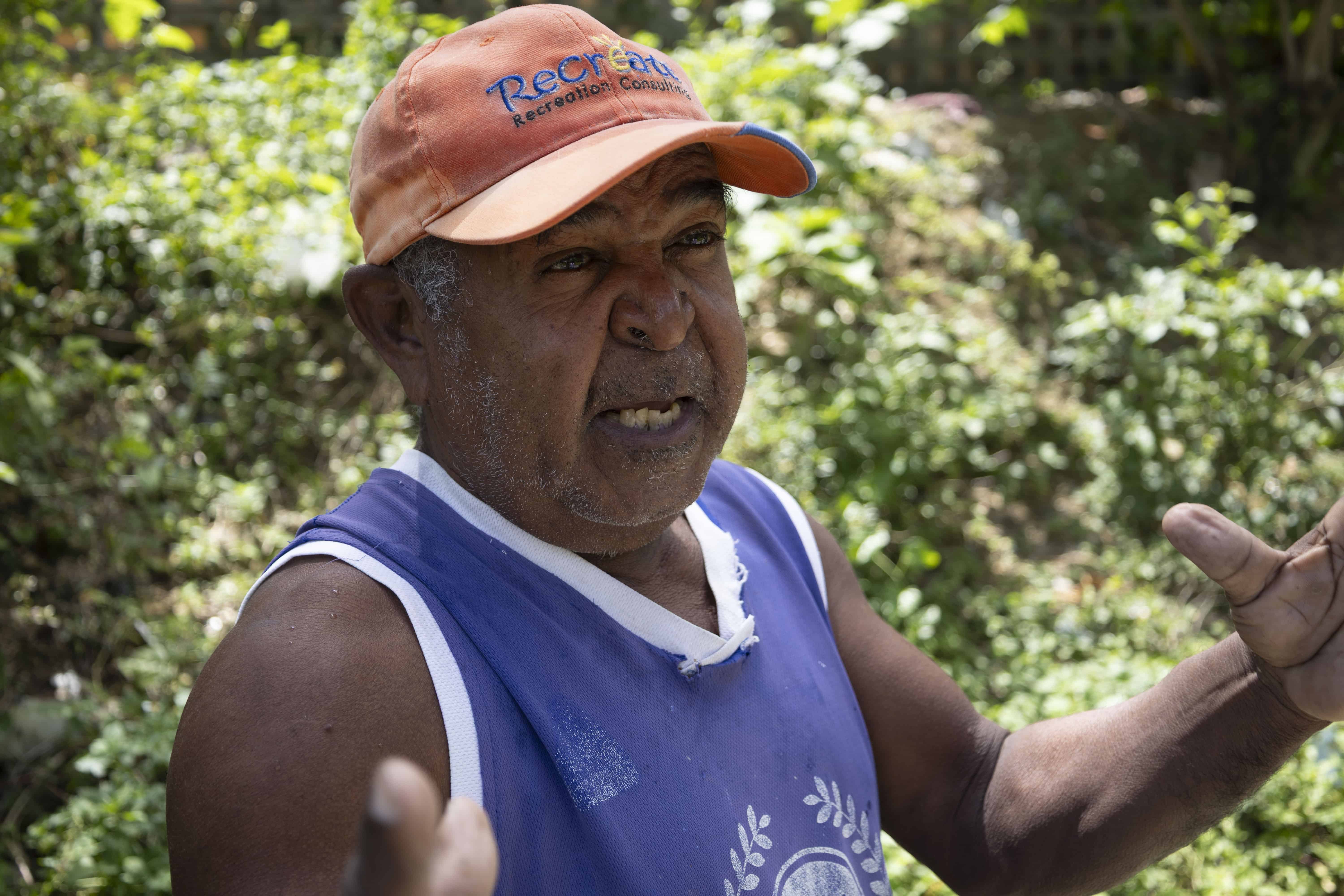 Jorge Felipe Mercedes, residente en próximo a la Vieja Barquita. 
