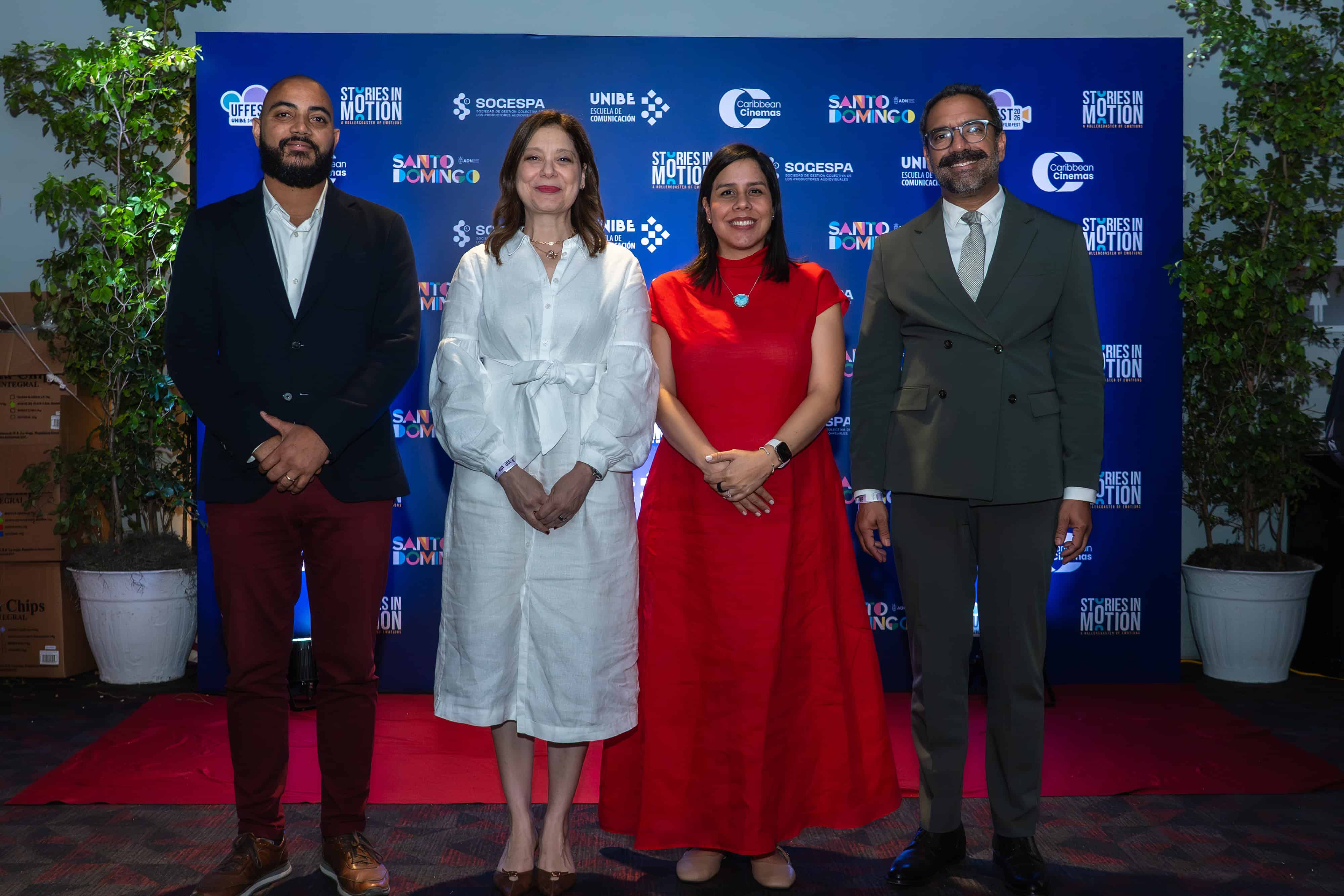 José Enrique Rodríguez, Vhyna Ortega, Cristina Zapata y Nelson Jiménez.