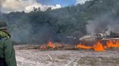 Autoridades de Venezuela destruyen avi&oacute;n vinculado al narcotr&aacute;fico en regi&oacute;n fronteriza