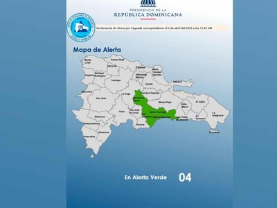 Clima en RD: Colocan al DN y San Cristóbal en alerta verde