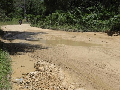 Condiciones de la carretera El Naranjo San Luis preocupan a pobladores