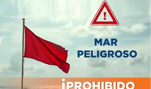Bandera roja en Puerto Plata por oleaje peligroso advierten sobre uso de la playa en Viernes Santo