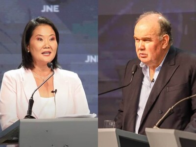 Encuesta de intención de voto Perú: Keiko Fujimori y Rafael López Alia
