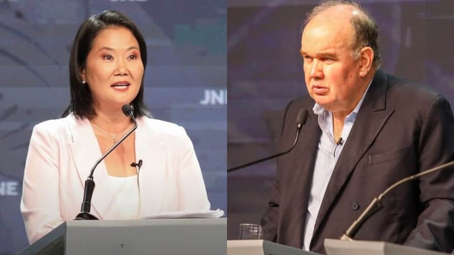 Keiko Fujimori y Rafael López Aliaga siguen primeros en intención de voto en Perú