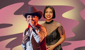 Nodal llega con su esposa &Aacute;ngela Aguilar para su concierto en Chav&oacute;n