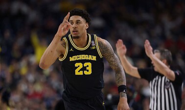 A pesar de lastimarse un tobillo, Yaxel Lendeborg y Michigan avanzan a la gran final contra Uconn