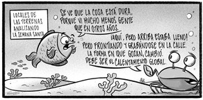 Caricatura de Noticiero Poteleche 6 abril 2026