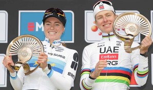 El esloveno Tadej Pogacar, un aut&eacute;ntico tit&aacute;n, gana con contundencia su tercer Tour de Flandes