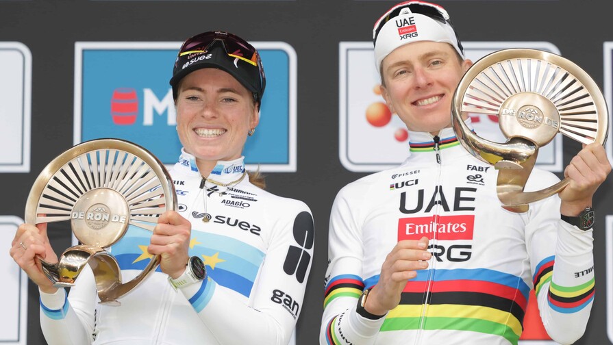 El esloveno Tadej Pogacar, un aut&eacute;ntico tit&aacute;n, gana con contundencia su tercer Tour de Flandes