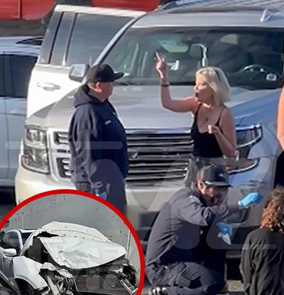 Actriz Tori Spelling sufre un accidente automovil&iacute;stico cuando viajaba con 7 ni&ntilde;os en California