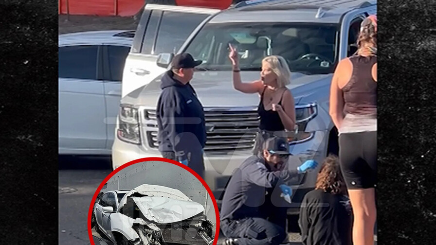 Actriz Tori Spelling sufre un accidente automovil&iacute;stico cuando viajaba con 7 ni&ntilde;os en California