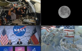 Astronautas de Artemis vislumbran el "Gran Ca&ntilde;&oacute;n" de la Luna