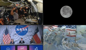 Astronautas de Artemis vislumbran el "Gran Ca&ntilde;&oacute;n" de la Luna