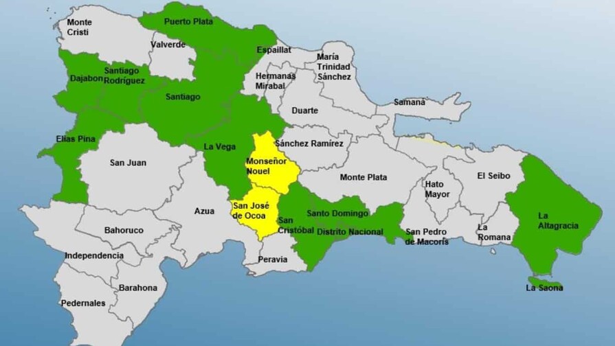 COE mantiene en alerta al Distrito Nacional y 11 provincias por vaguada COE mantiene en alerta al Distrito Nacional y 11 provincias por vaguada