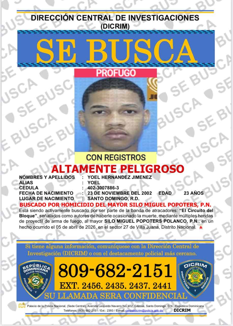 Yoel Hernández Jiménez, de 23 años.