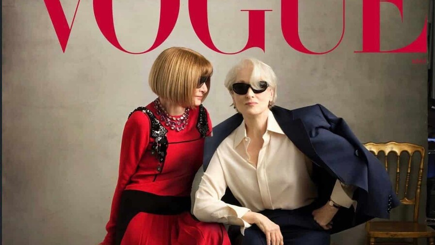 Anna Wintour y Meryl Streep deslumbran vestidas de Prada en la nueva portada de Vogue