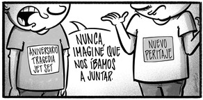 Caricatura de Noticiero Poteleche 7 abril 2026