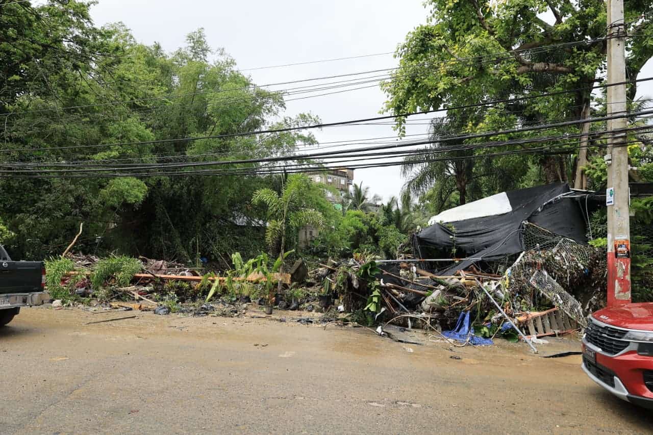 Los estragos de las lluvias en los alrededores de Cuesta Hermosa.