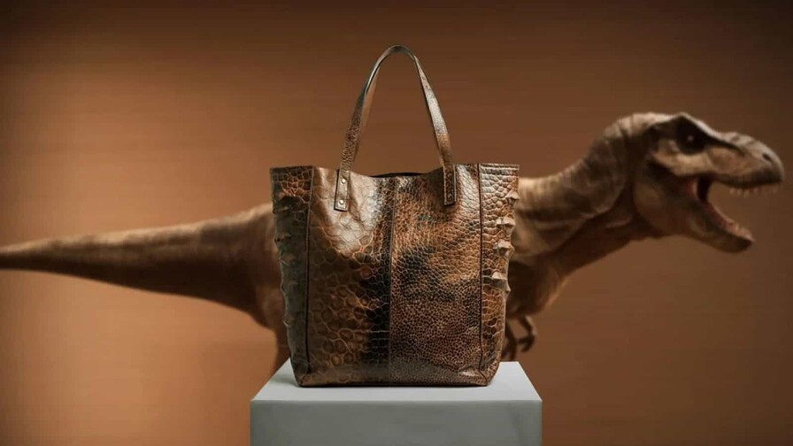 Crean un bolso de lujo con prote&iacute;na reconstruida de T-Rex