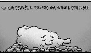 Caricatura de Noticiero Poteleche 8 abril 2026