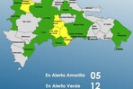 COE mantiene al Distrito Nacional y 16 provincias en alerta amarilla y verde por efectos de vaguada