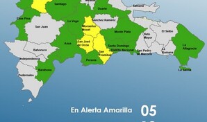 COE mantiene al Distrito Nacional y 16 provincias en alerta amarilla y verde por efectos de vaguada