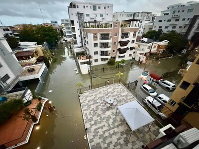 Gran Santo Domingo amanece colapsado por efectos de vaguada