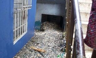 Inundaciones y arrastre de materiales golpean comunidad del Km. 9 1/2 de la Duarte