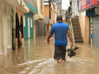 Lluvias extremas en Gran Santo Domingo superan 300 milímetros