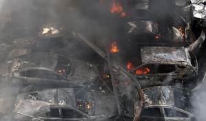 En diez minutos sin precedentes, Israel se ensa&ntilde;a con decenas de zonas del L&iacute;bano