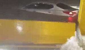 Tr&aacute;nsito restringido en tramo de la autopista Duarte y otras avenidas por inundaciones