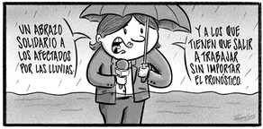 Caricatura de Noticiero Poteleche 9 abril 2026