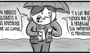 Caricatura de Noticiero Poteleche 9 abril 2026