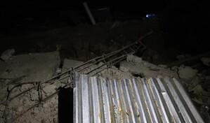 Colapsa pared de una vivienda producto de la crecida de una ca&ntilde;ada en Villa Mar&iacute;a en Pantoja