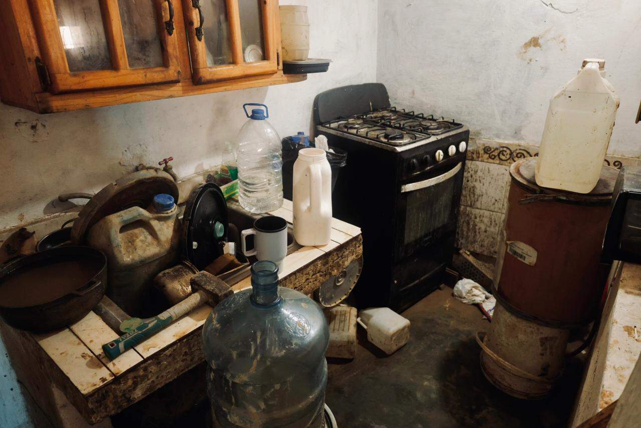 Ajuares afectados por las fuertes precipitaciones.