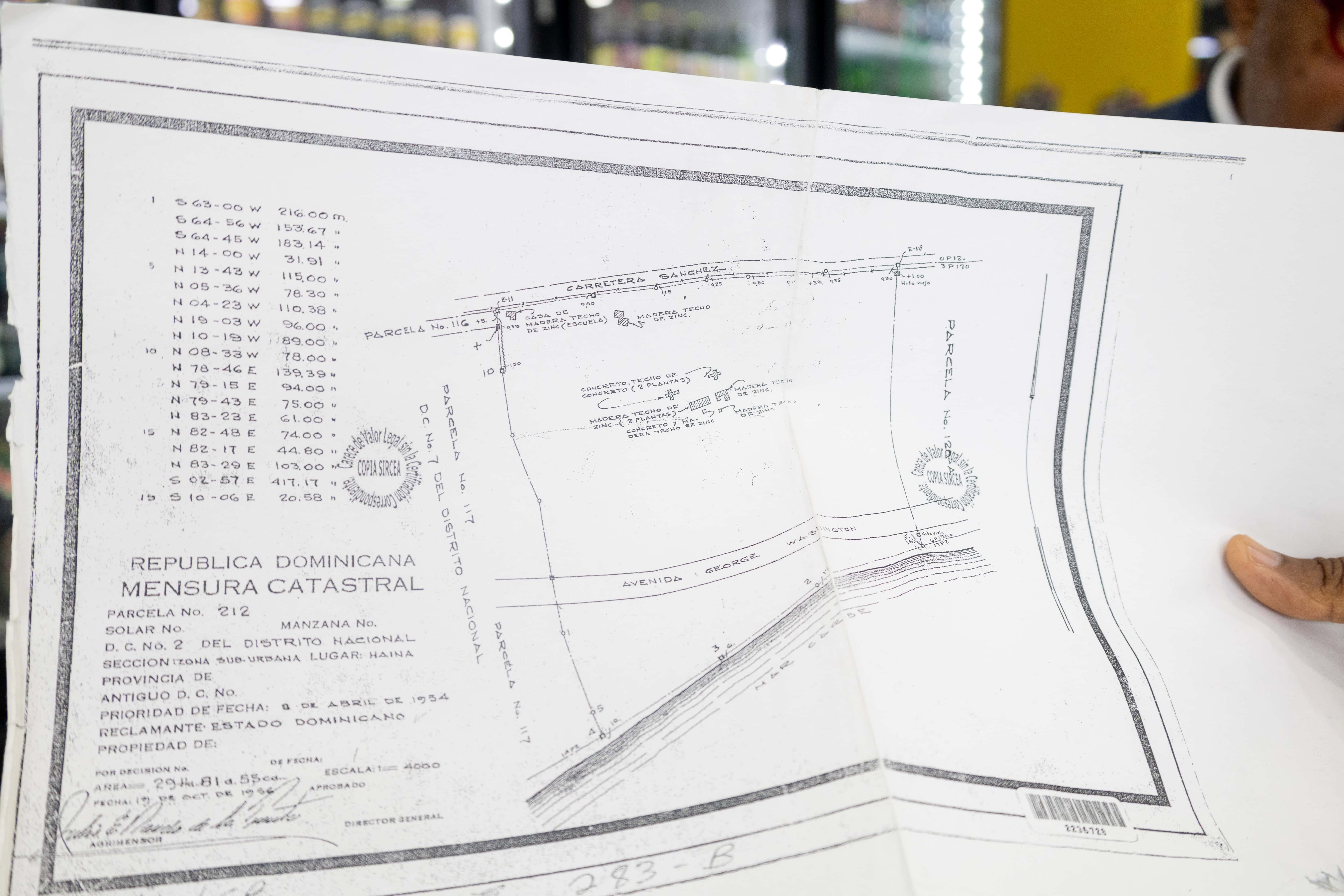 Plano de los 25,708.61 metros del antiguo Manresa.