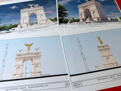 La Casa Blanca presenta diseño del arco del triunfo de Trump